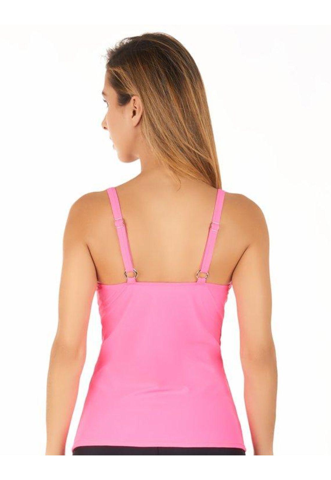 Tankini con barba y relleno fucsia-1