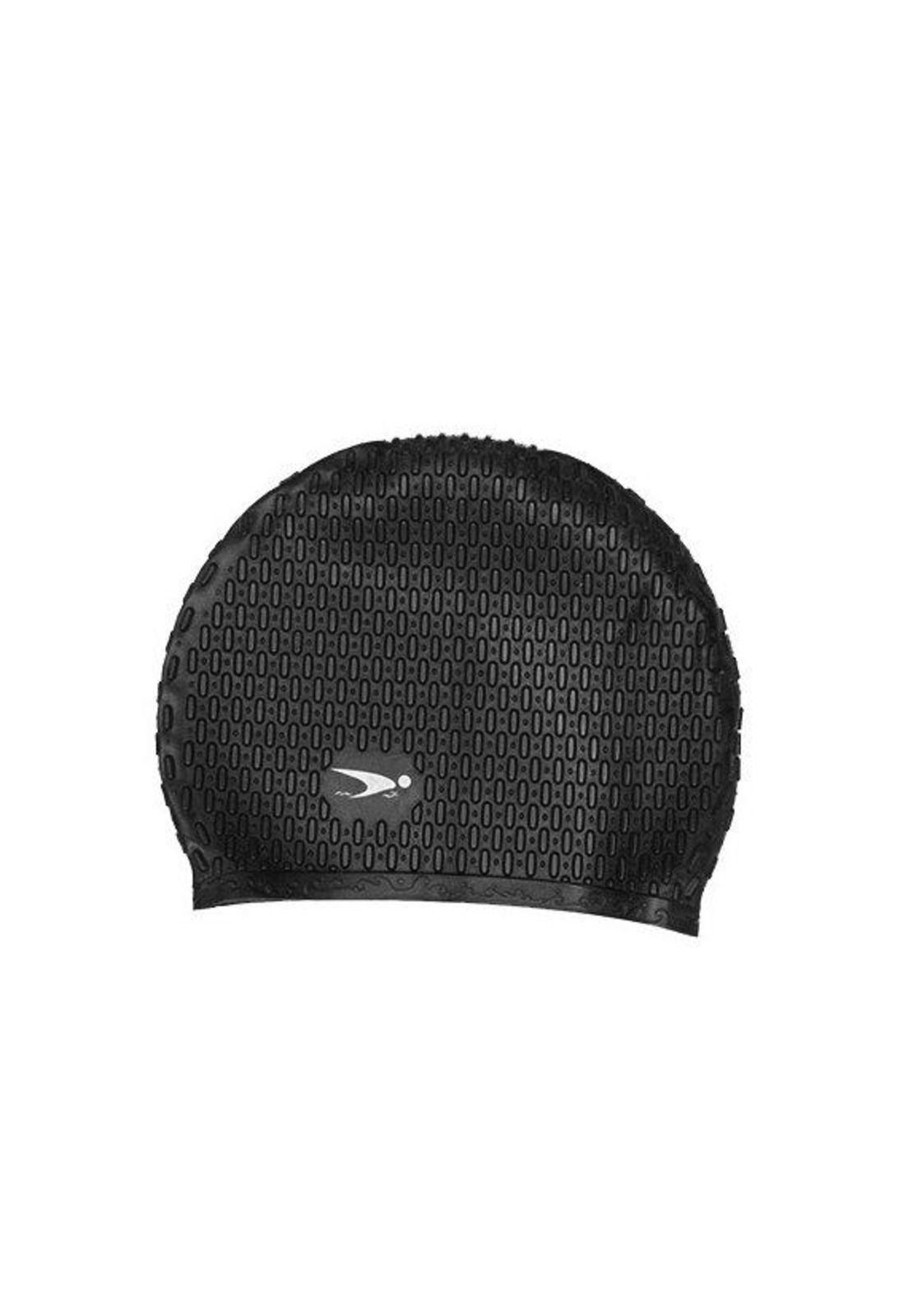 Gorro de goma para natación color negro-0