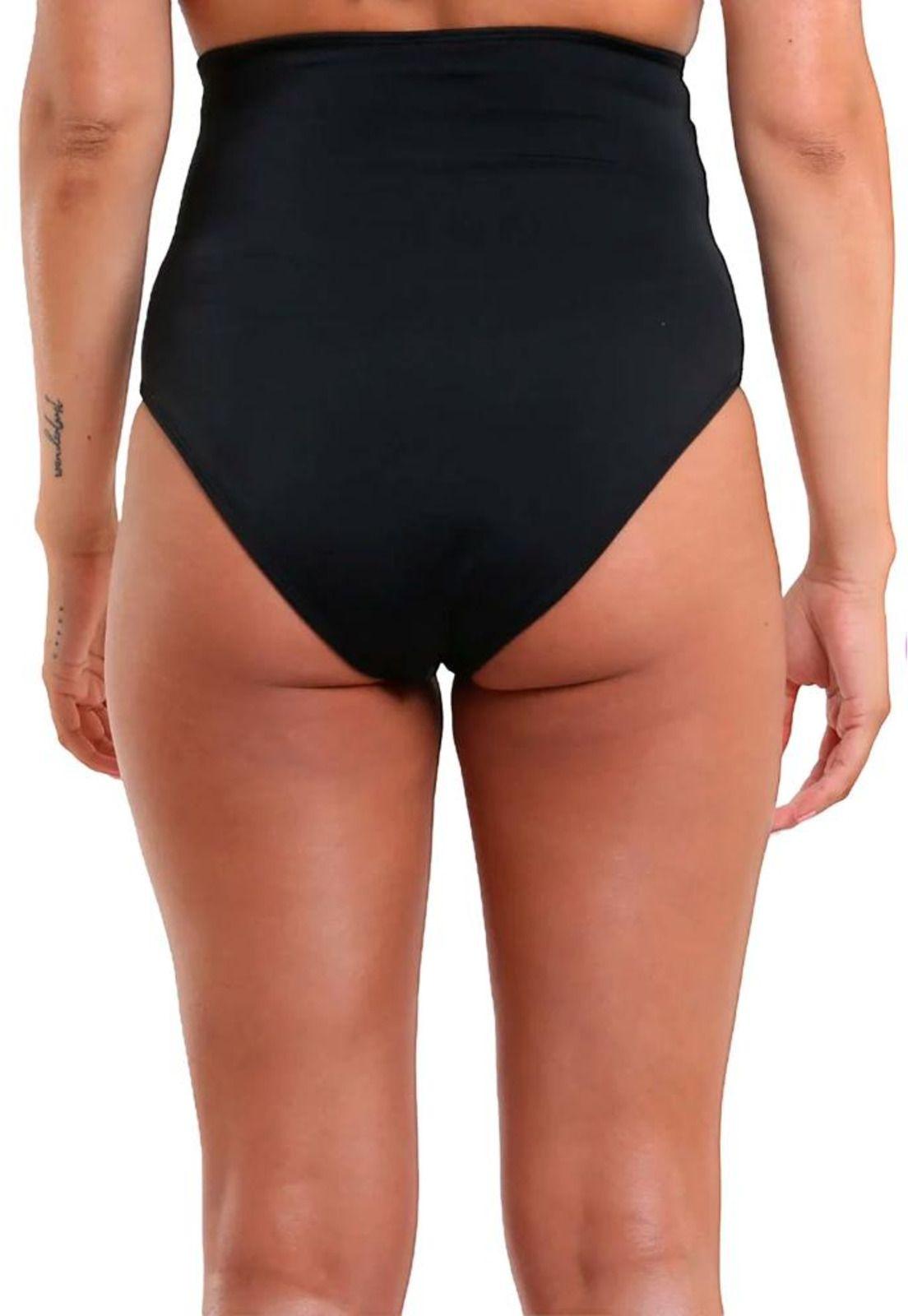 Bikini calzón tiro alto color negro-1