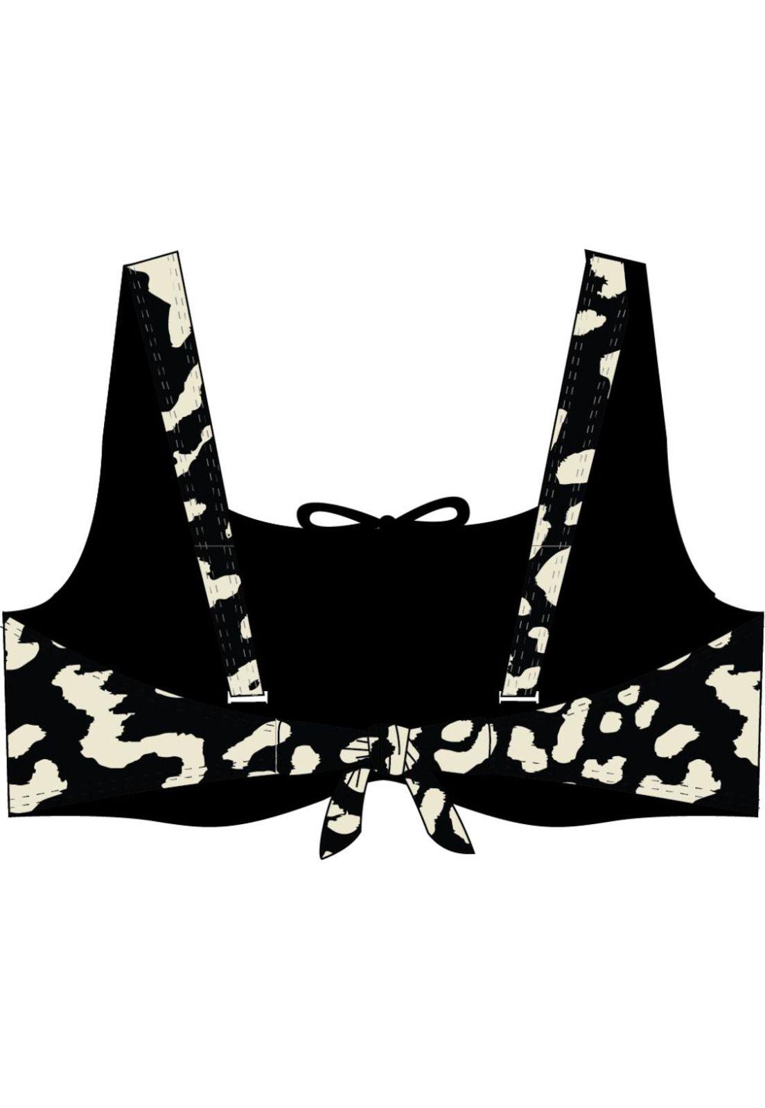 Bikini copa C-D blanda estampado beige-1