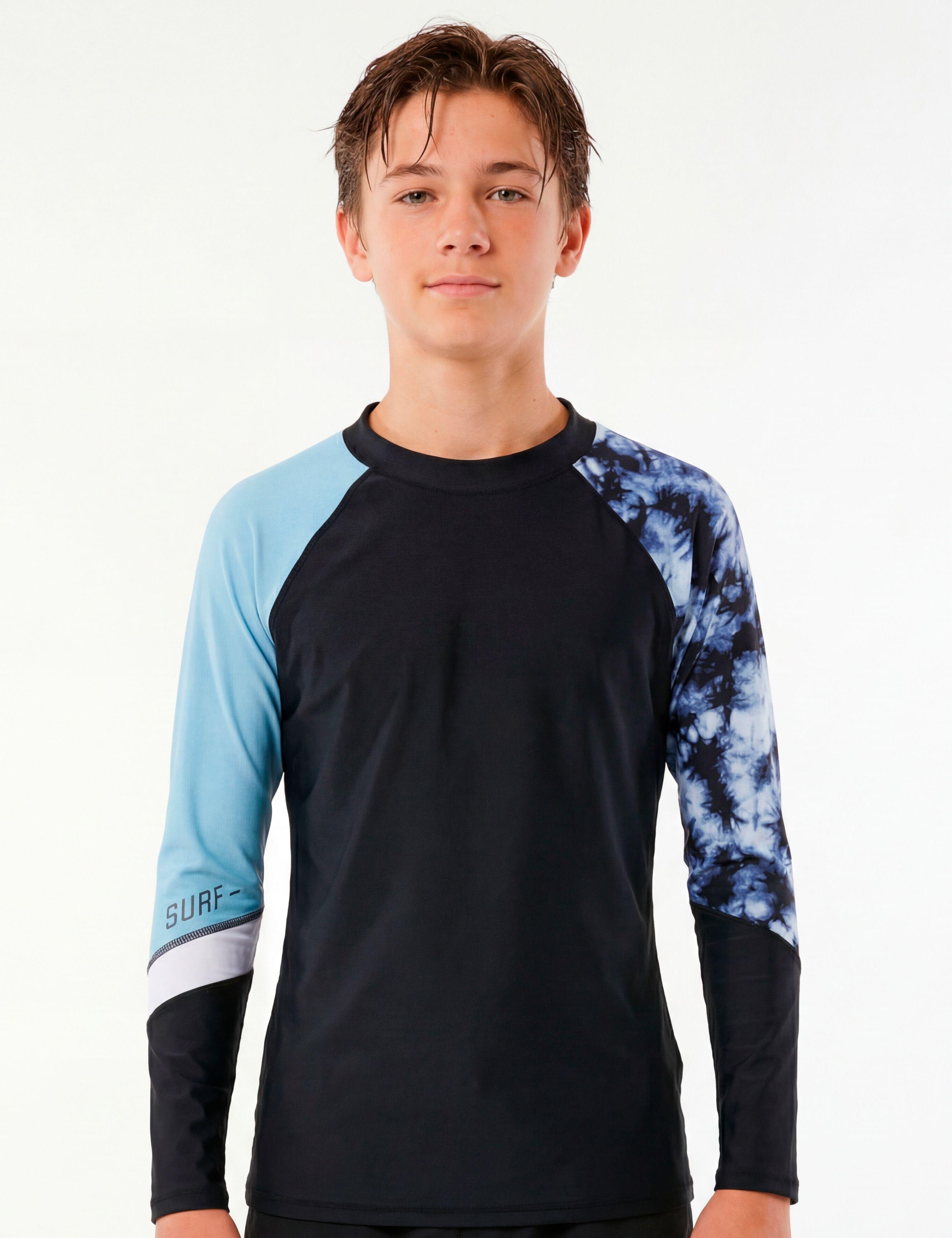 Polera niño protección UV gris-0