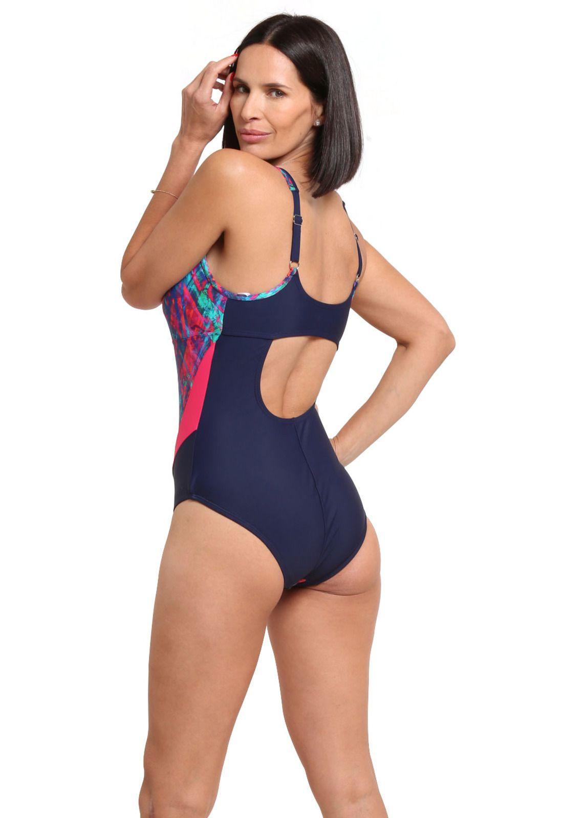 Enterito deportivo reductor estampado azul-1