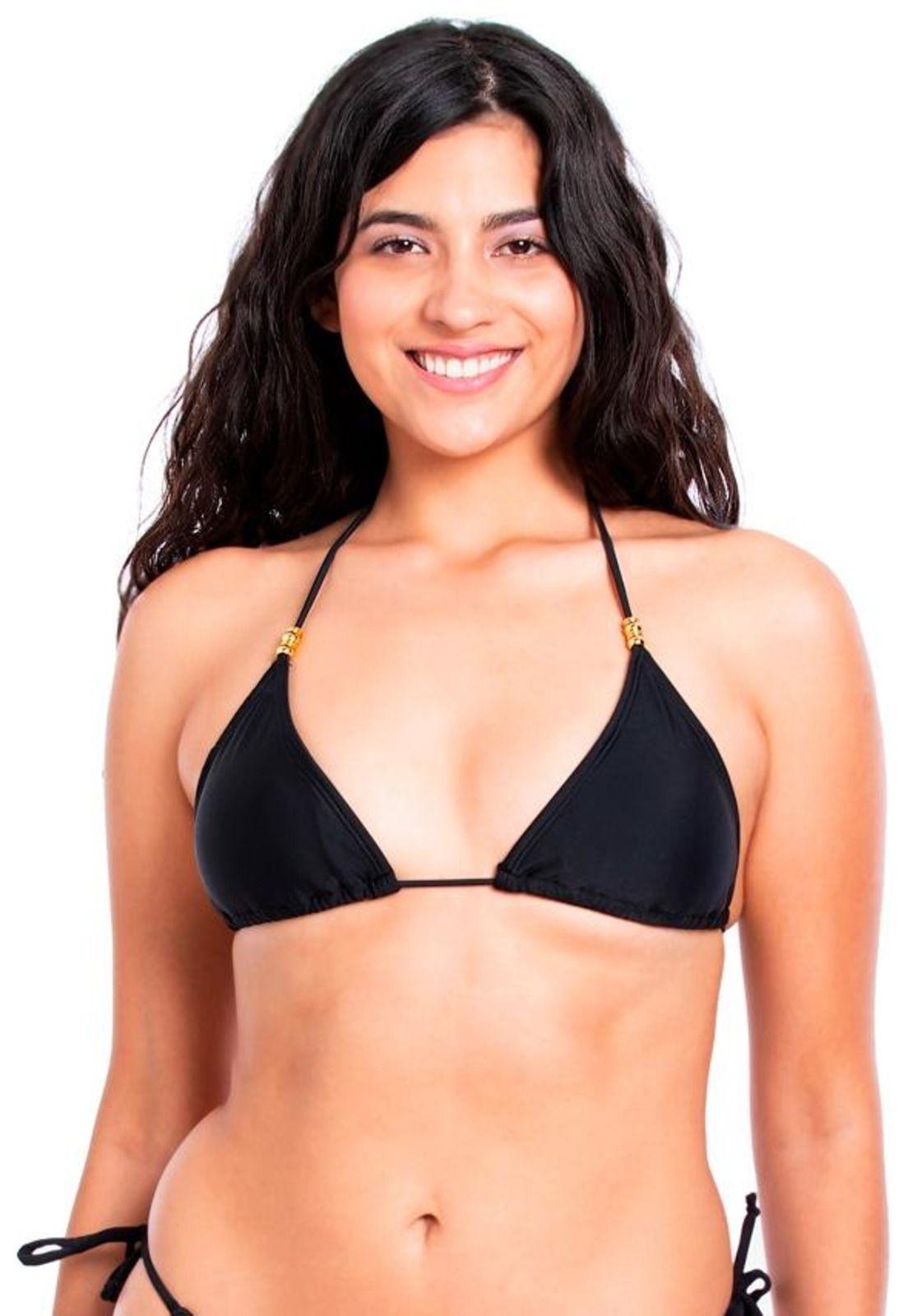 Bikini triángulo clásico negro-0