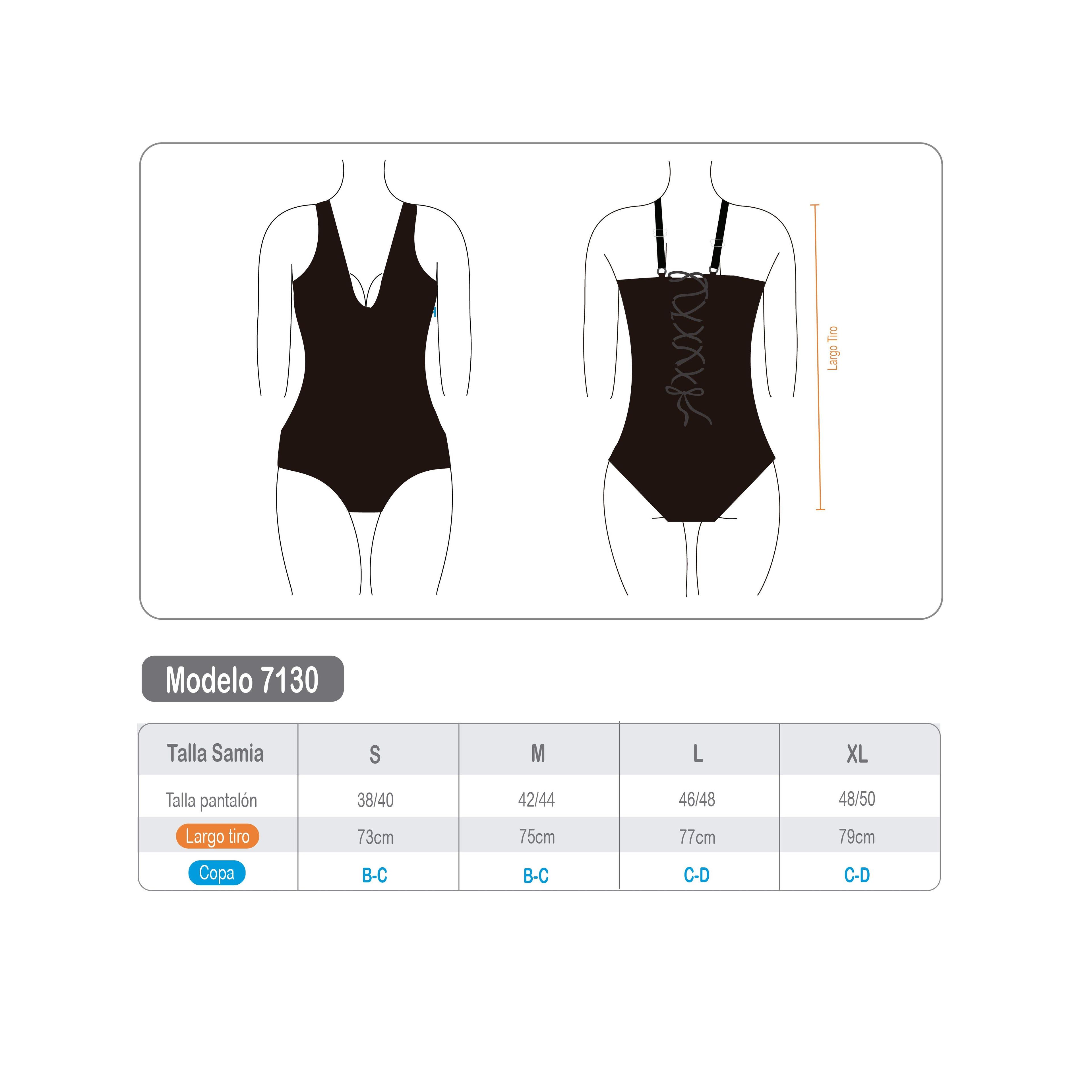 Traje de baño reductor estilo corset ajustable rojo-2