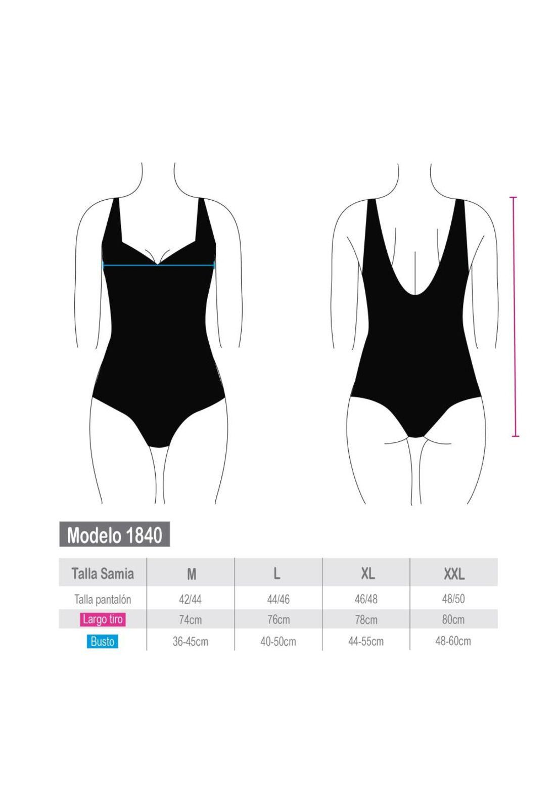 Traje de baño deportivo estampado negro en los costados-3