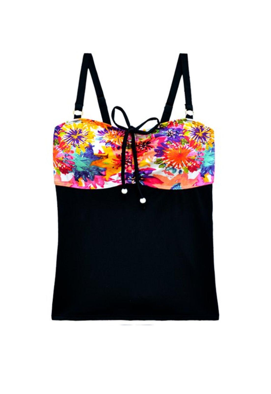 Tankini reductor estampado naranja-0