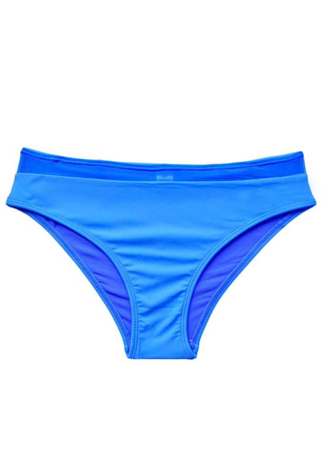 Bikini calzón con transparencia azul-0