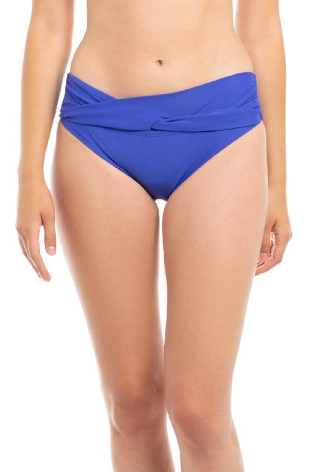 Bikini calzón banda torcida azul-0