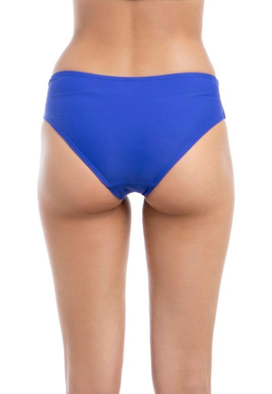 Bikini calzón banda torcida azul-1