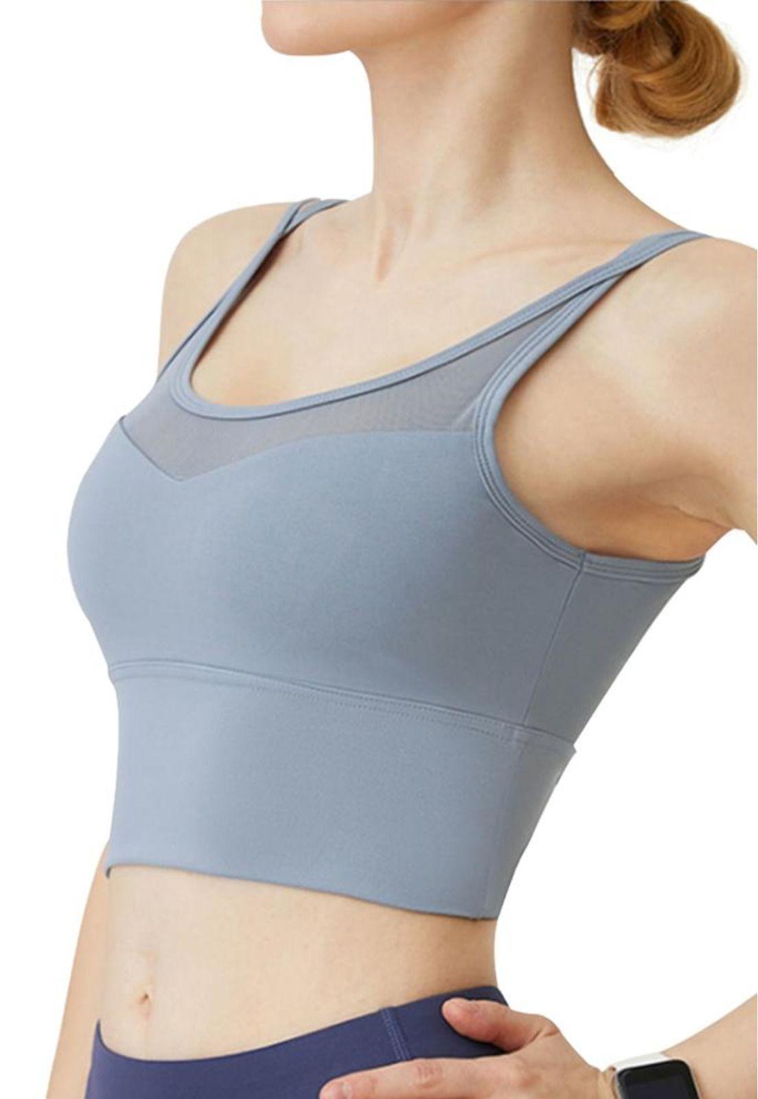 Peto deportivo con transparencia gris-0