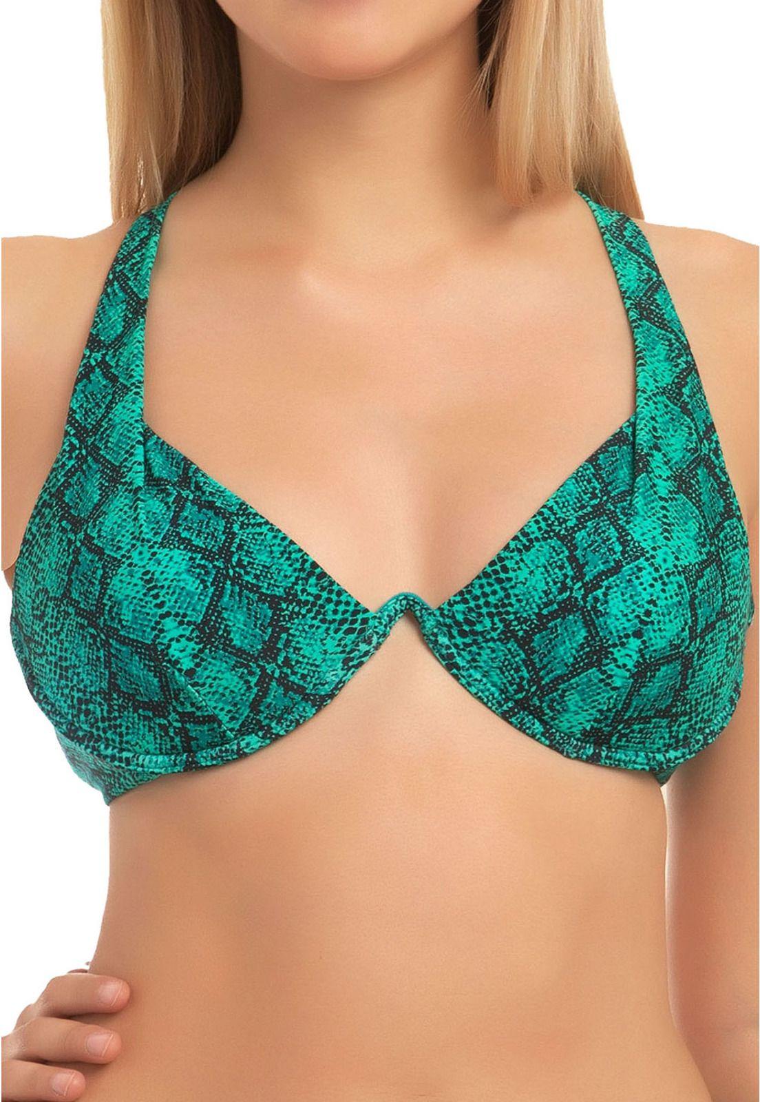 Bikini con barba animal print-0