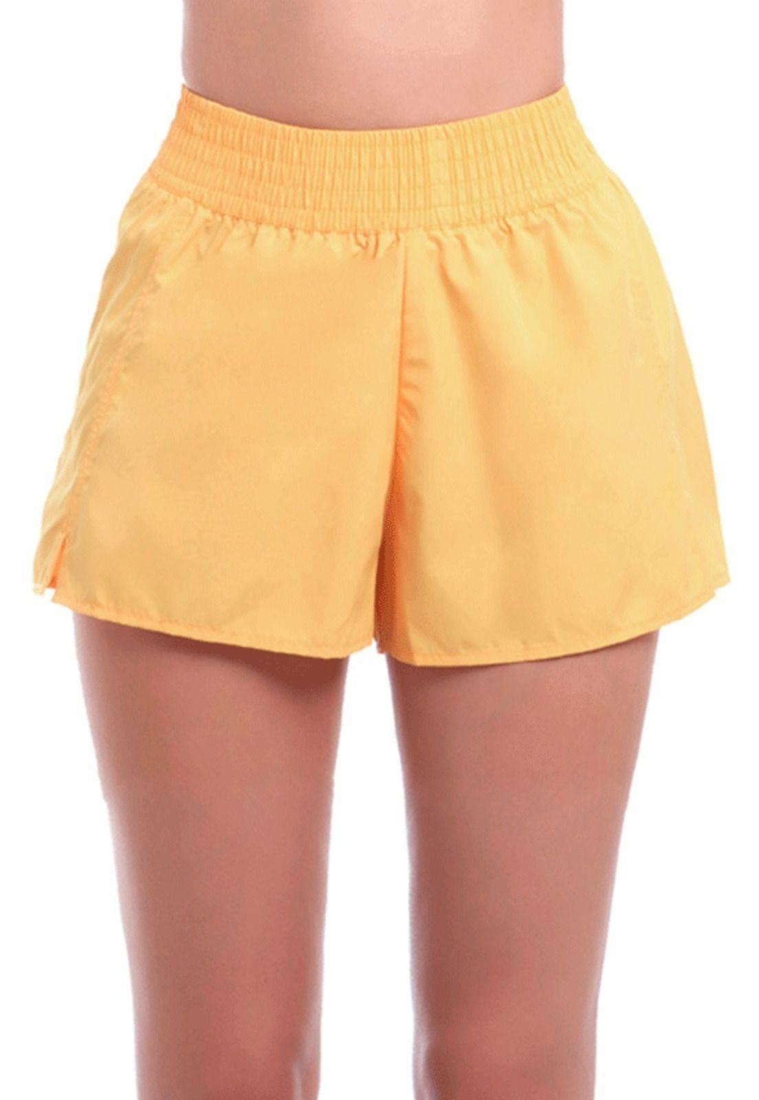 Short de playa secado rapido amarillo-1