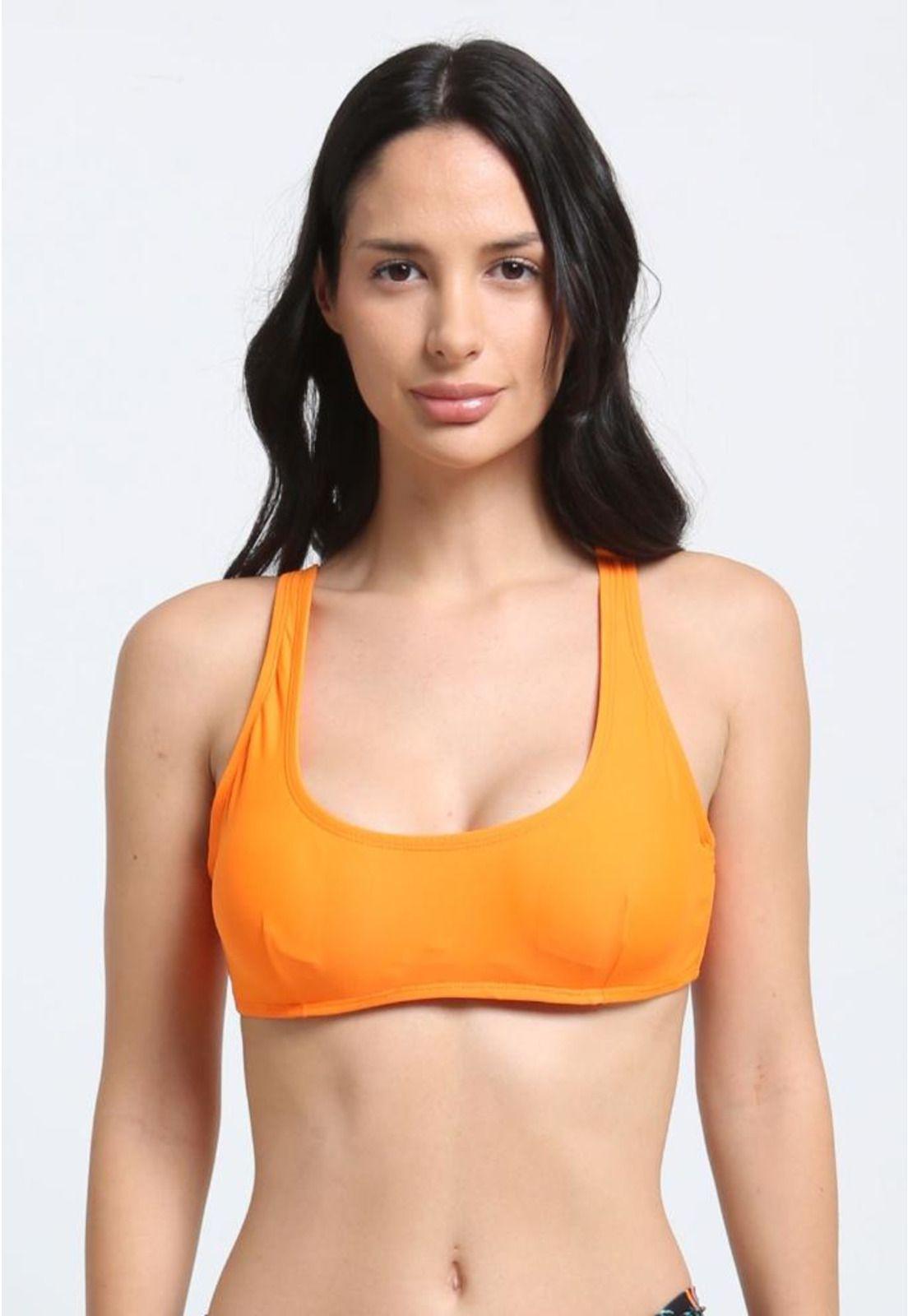 Bikini básico copa C naranja-0