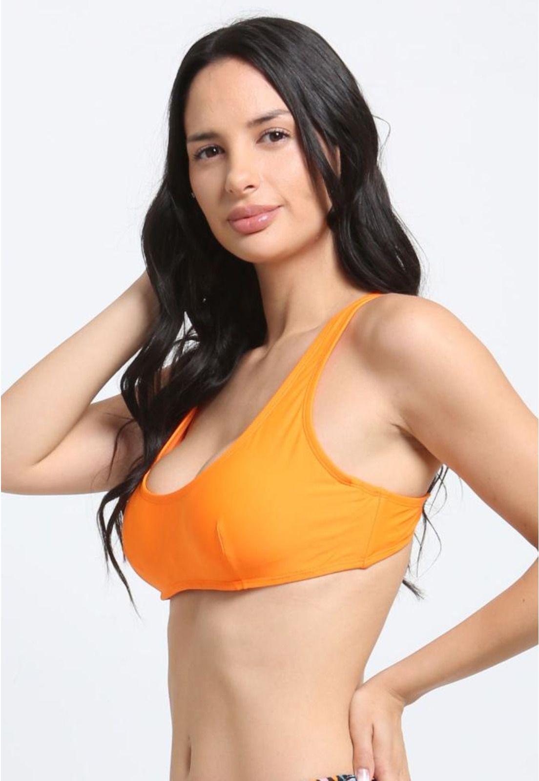 Bikini básico copa C naranja-2