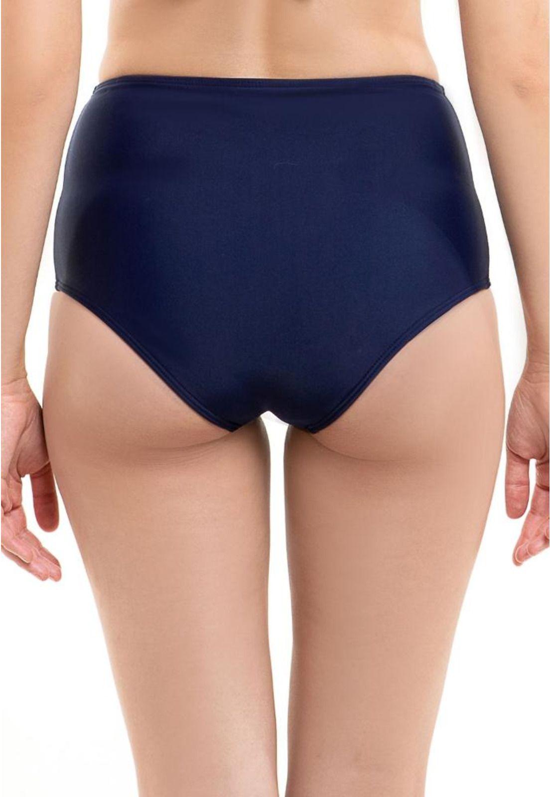 Bikini calzón pin up clásico azul marino-1