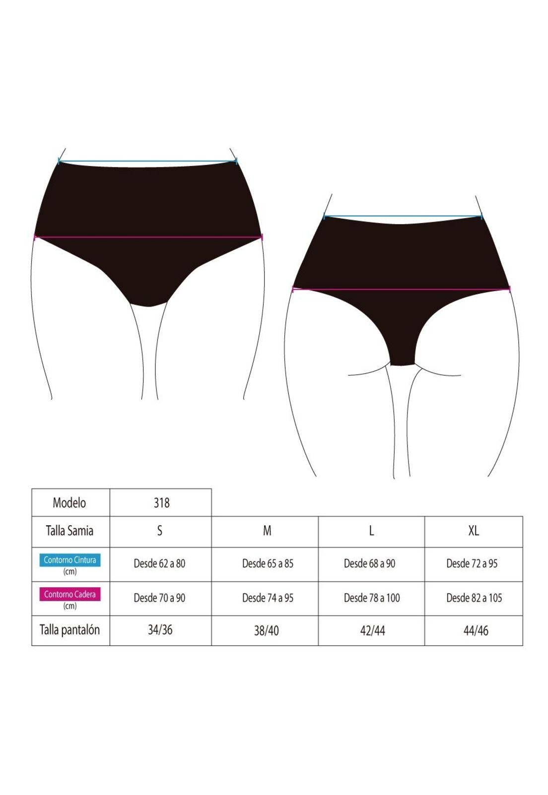 Bikini calzón pin up tanga color fucsia-1