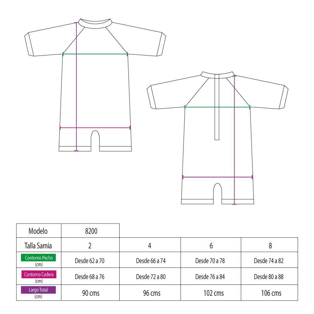 Enterito para niña fucsia-3