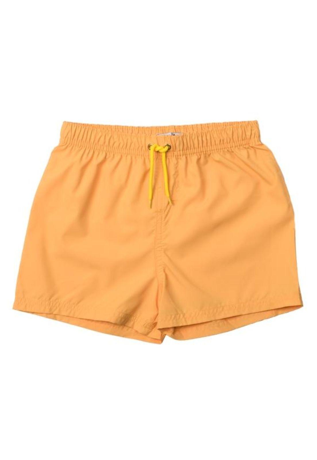 Traje de baño amarillo short niño-0