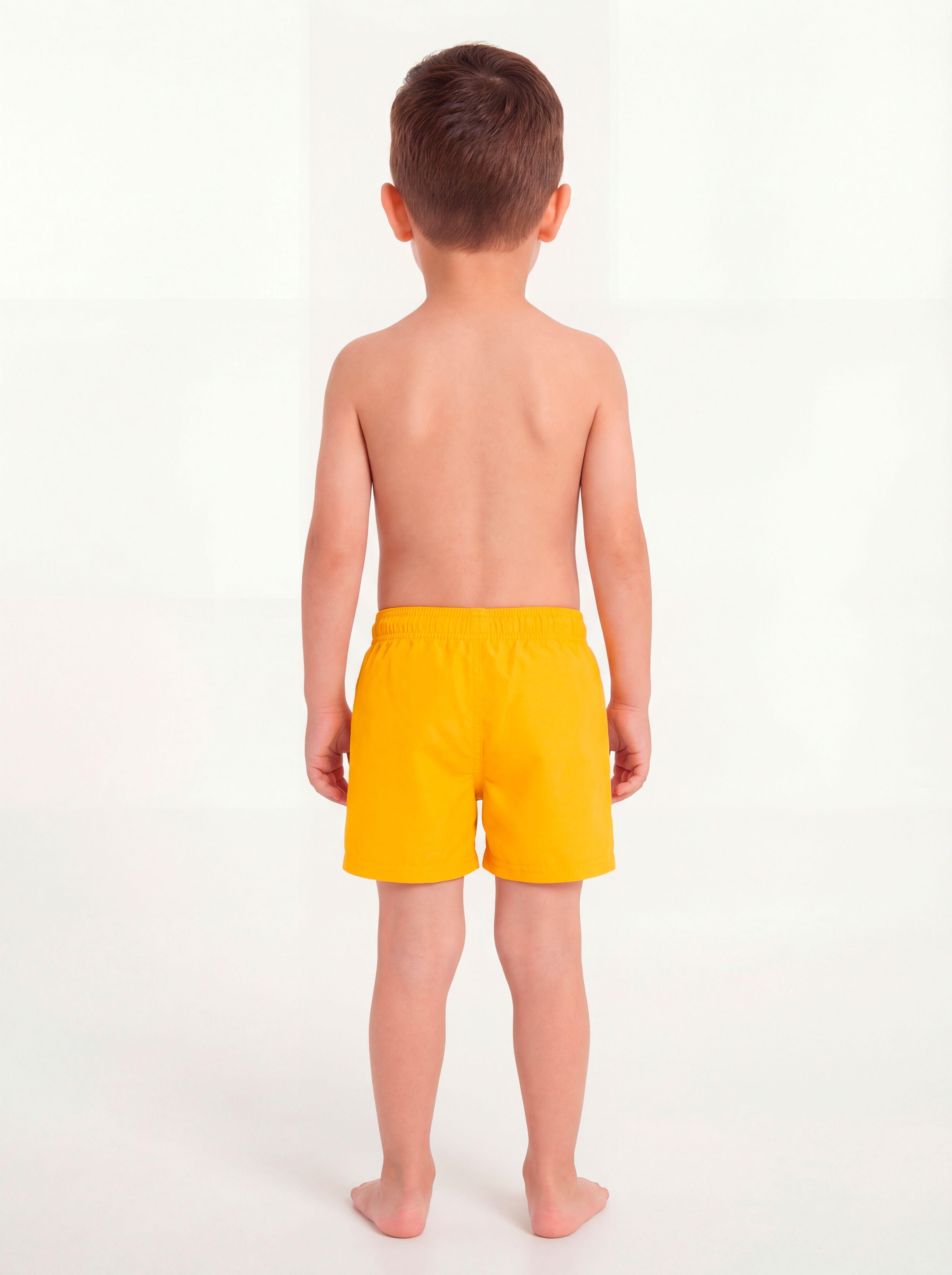 Traje de baño amarillo short niño-1