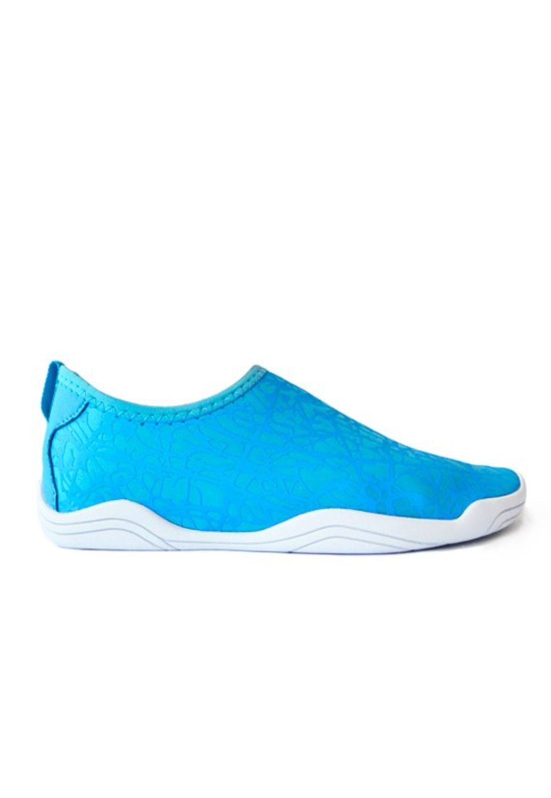 Zapatillas de spandex para mujer azul-0