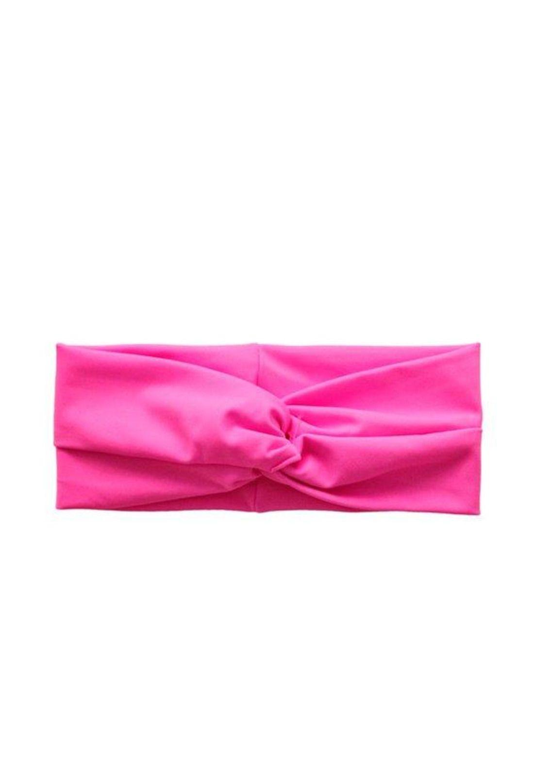 Cintillo de lycra  fucsia-0