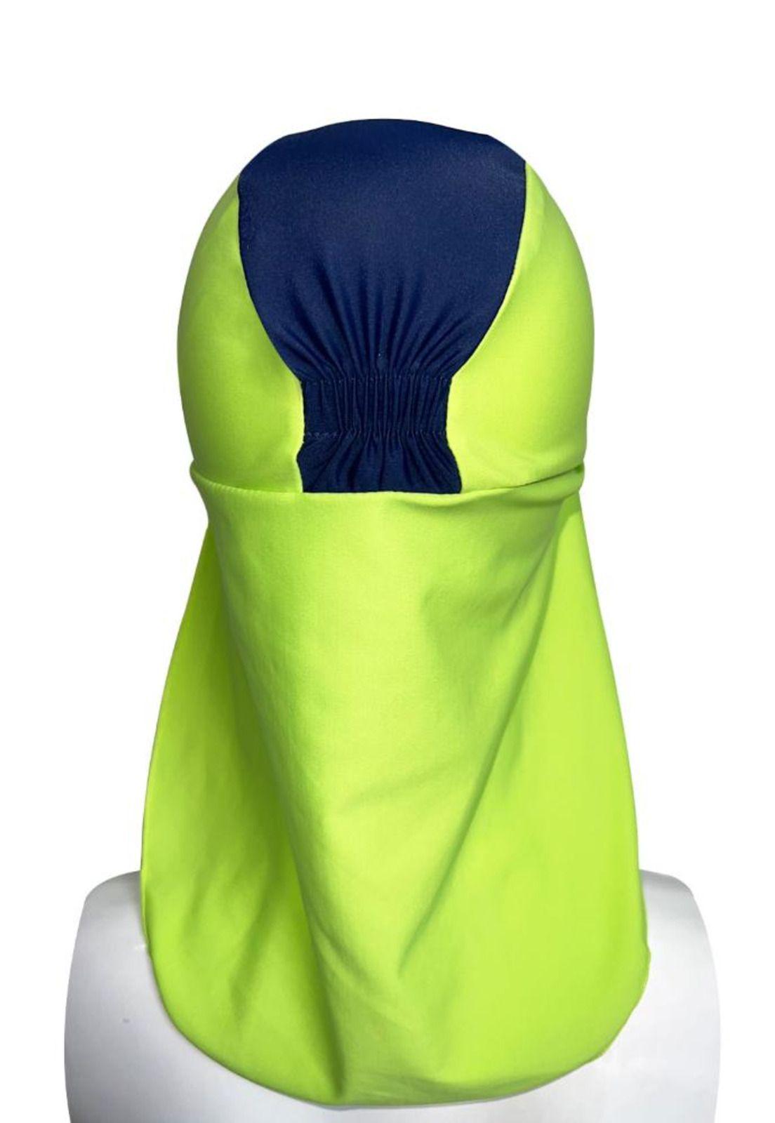 Gorro niño traje de baño verde protección solar-2