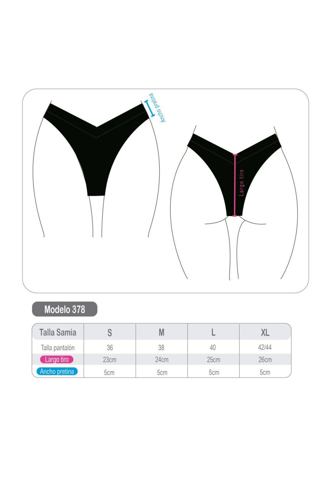 Bikini tanga en V negro-3