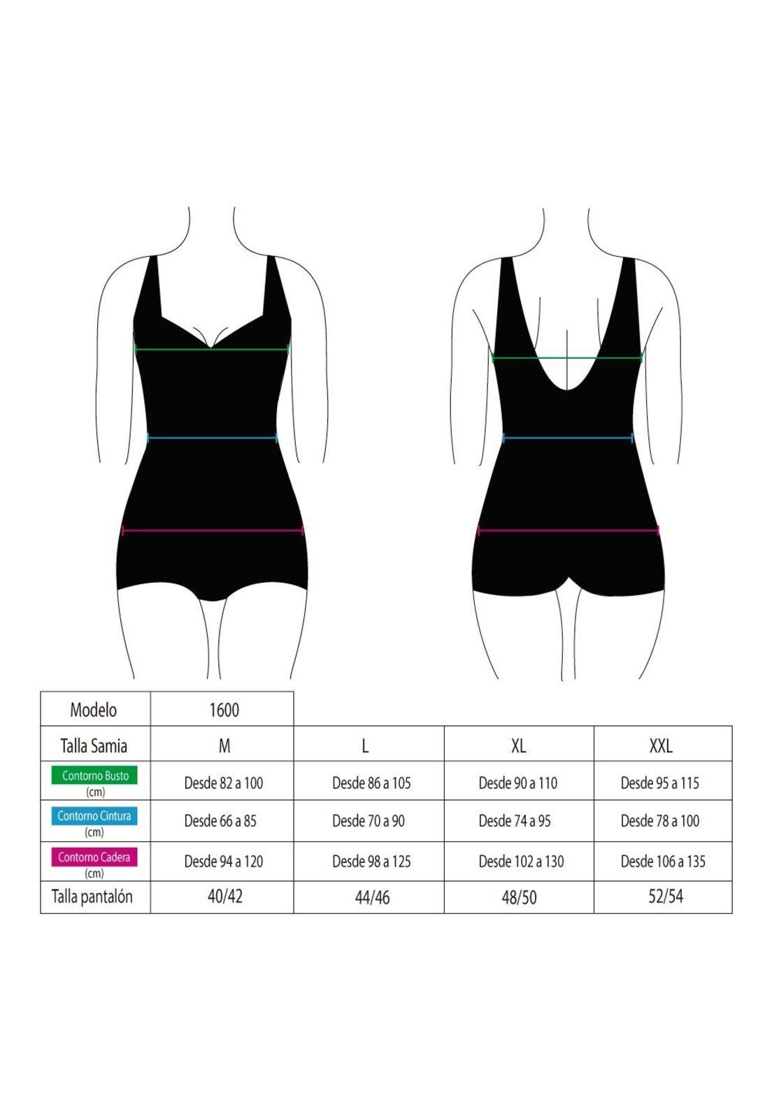 Traje de baño deportivo mujer con piernas  azul-2