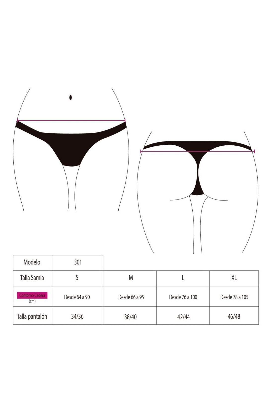 Bikini calzón colaless culote  color Fucsia-1