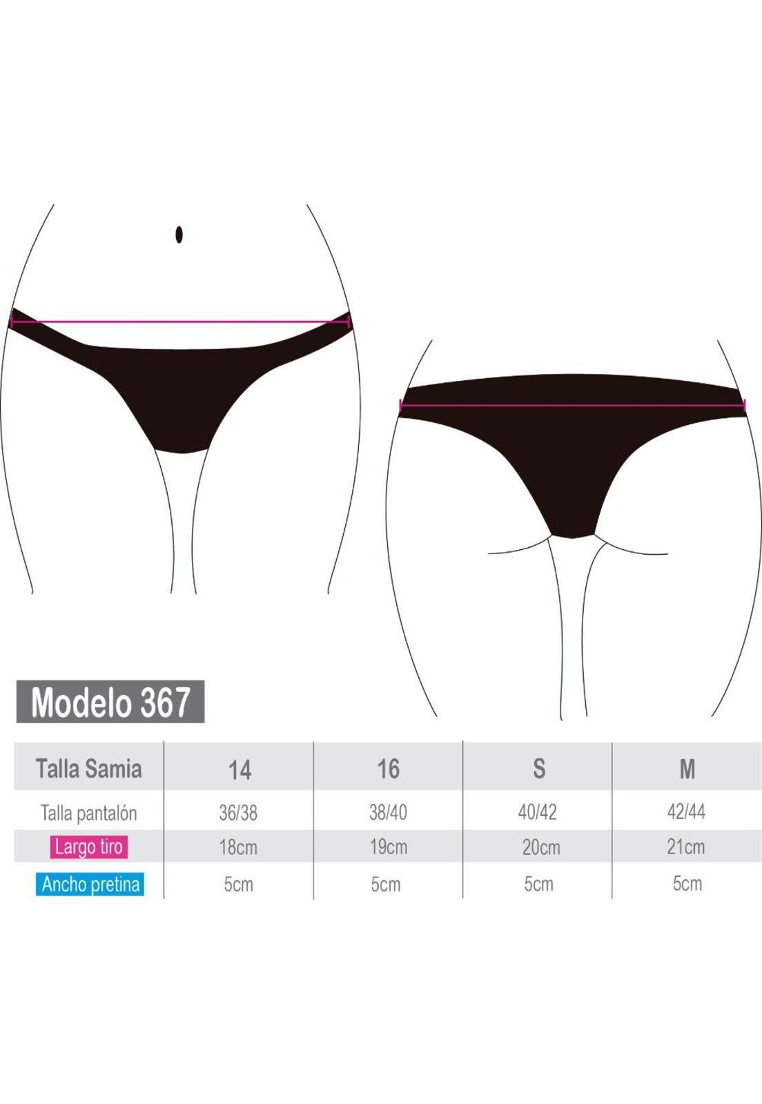 Calzón bikini con pinza negro-2
