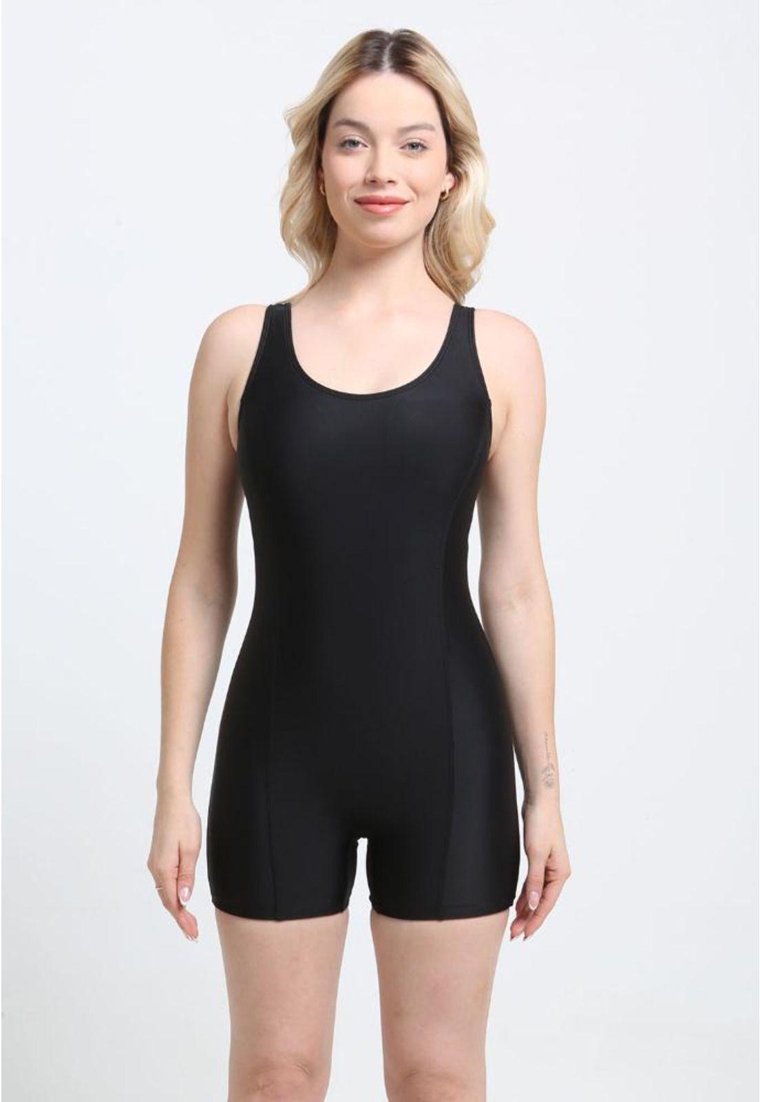 Traje de baño Deportivo media pierna negro-2