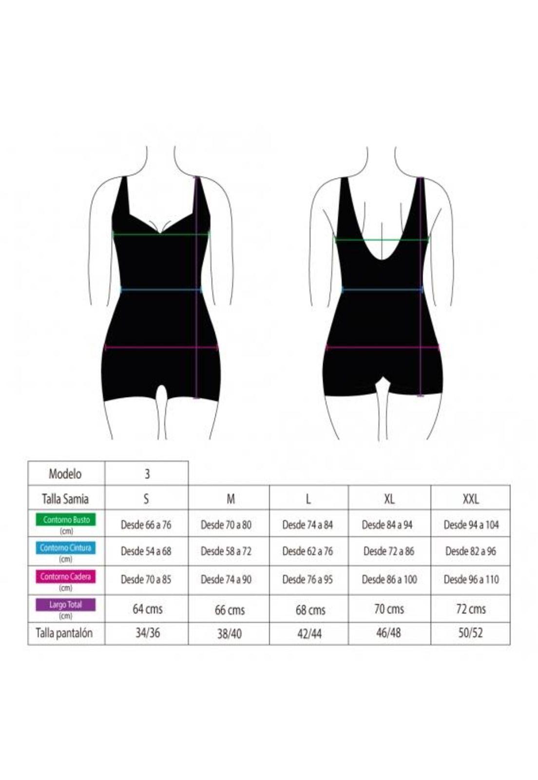 Traje de baño Deportivo media pierna negro-3