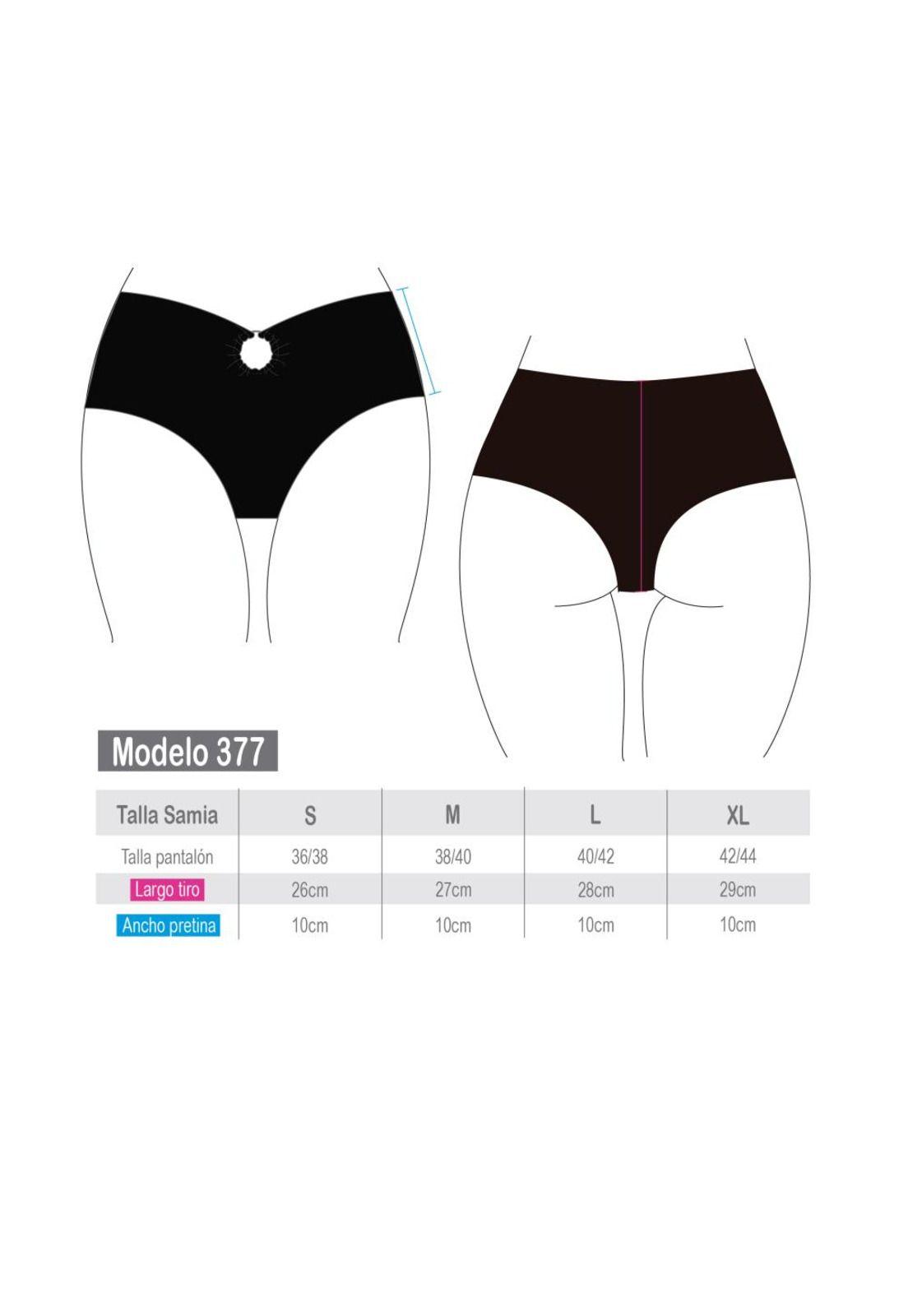 Bikini calzón alto argolla negro-3