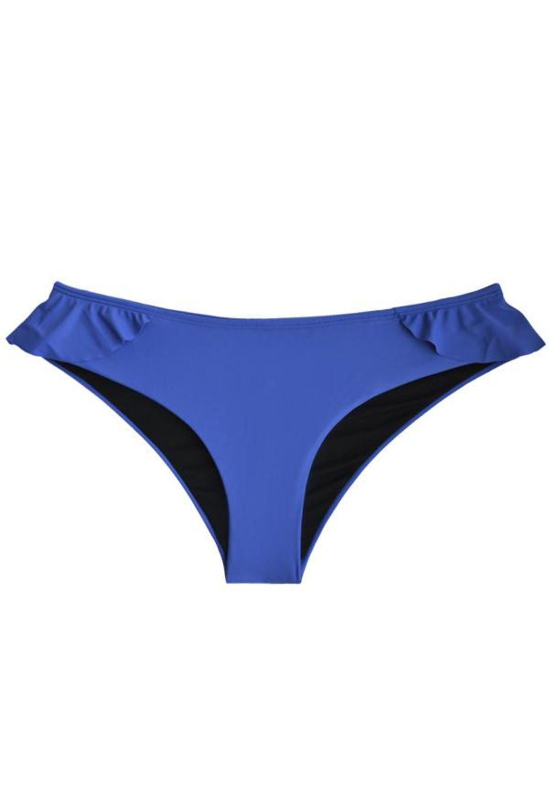 Bikini calzón con vuelos azul-0
