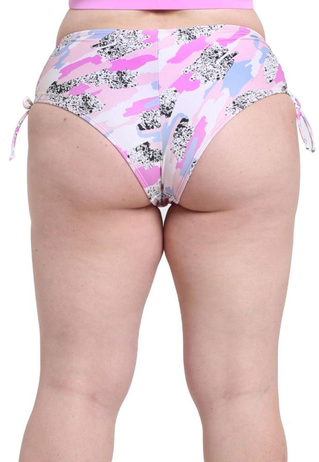 Bikini calzón cadera ajustable estampado lila-1