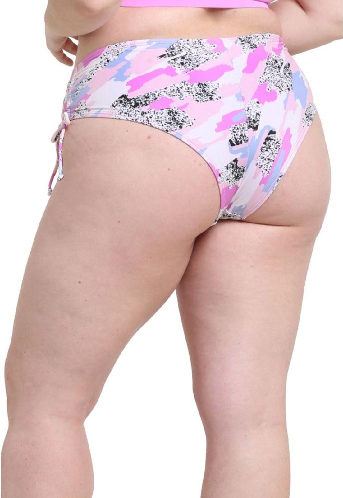 Bikini calzón cadera ajustable estampado lila-2
