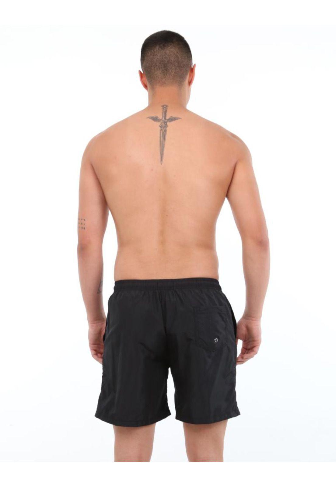 Short largo negro hombre-5