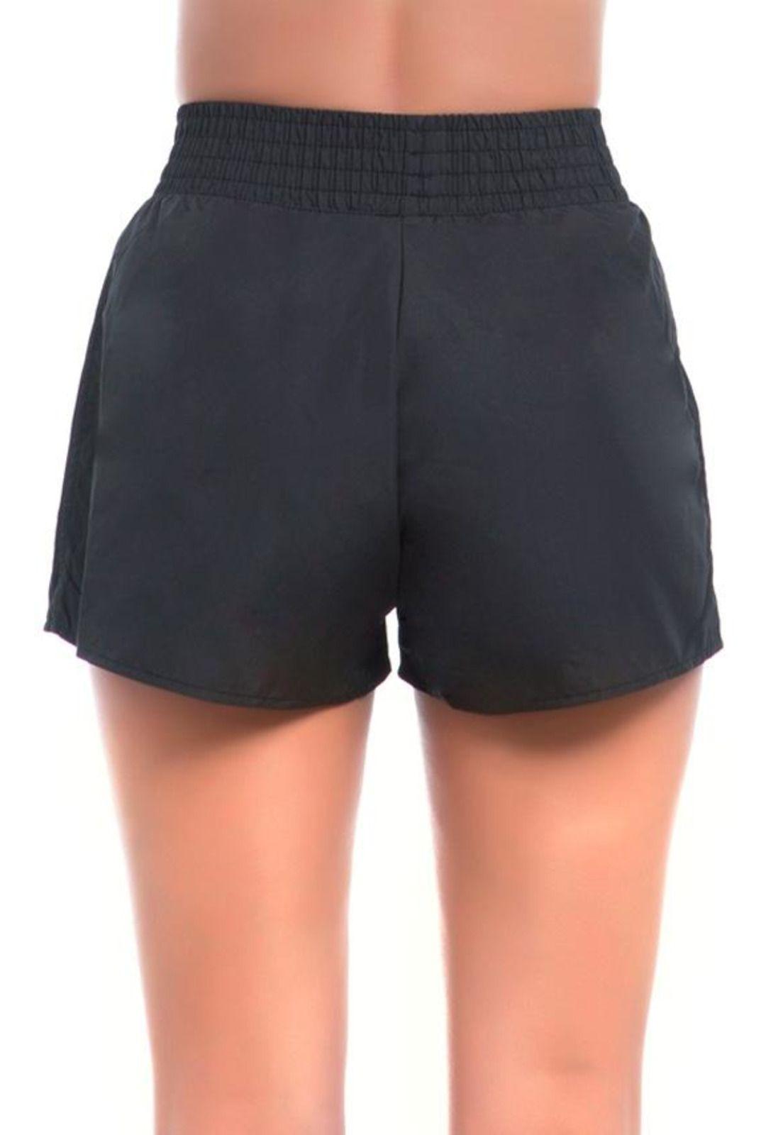 Short de natación negro mujer-1