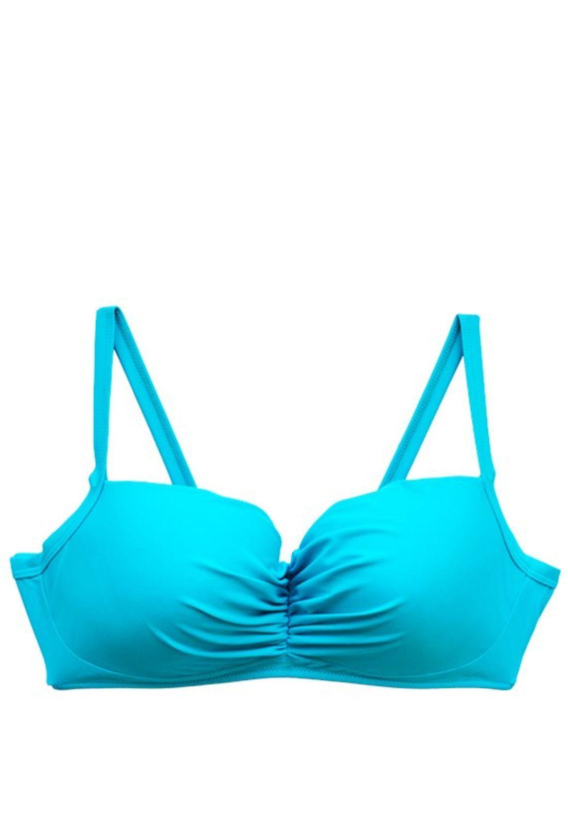 Bikini busto grande turquesa-0