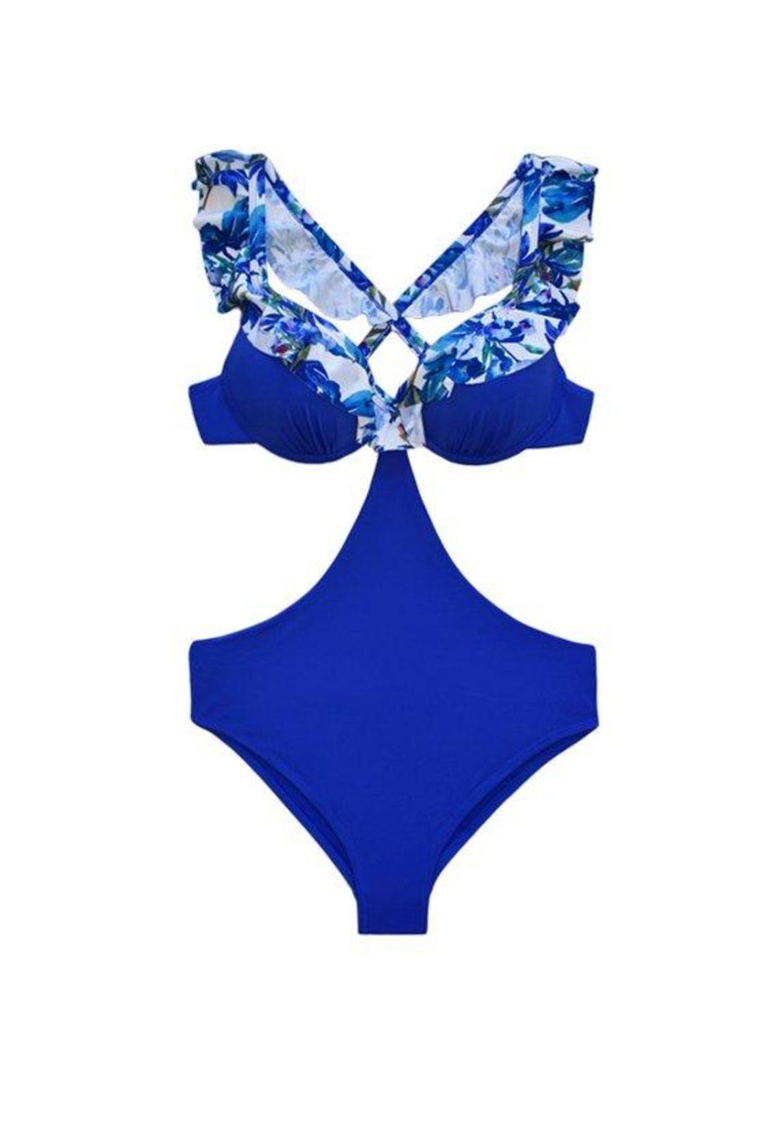 Trikini con vuelos estampado azul-2