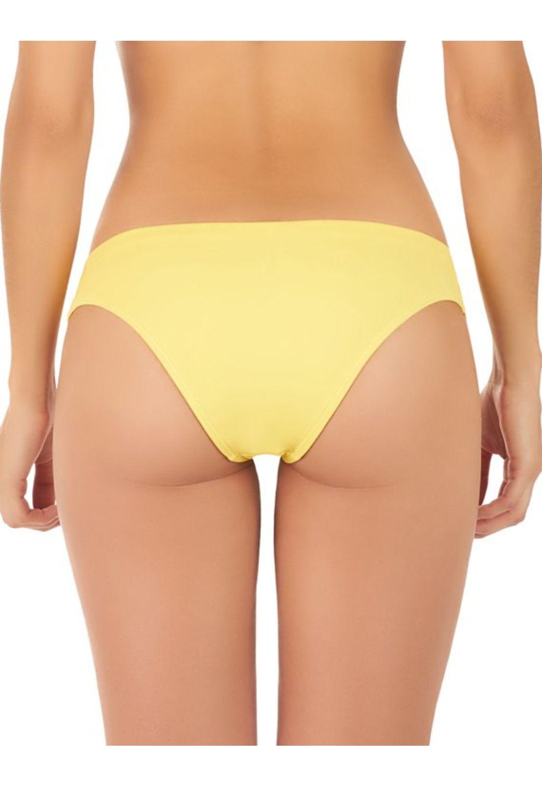 Bikini calzón con calados laterales amarillo-2