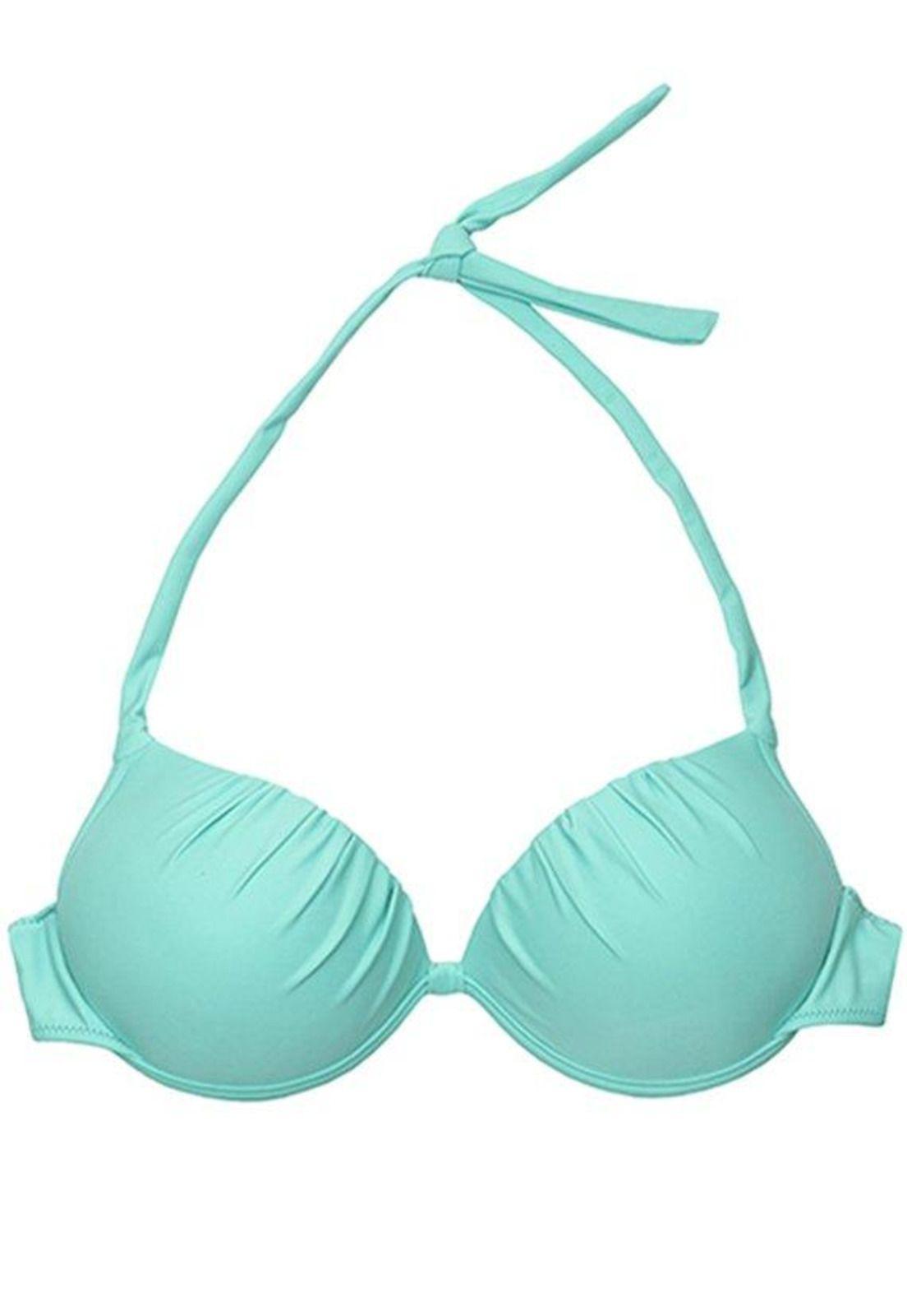 Bikini estilo drapeado verde-0