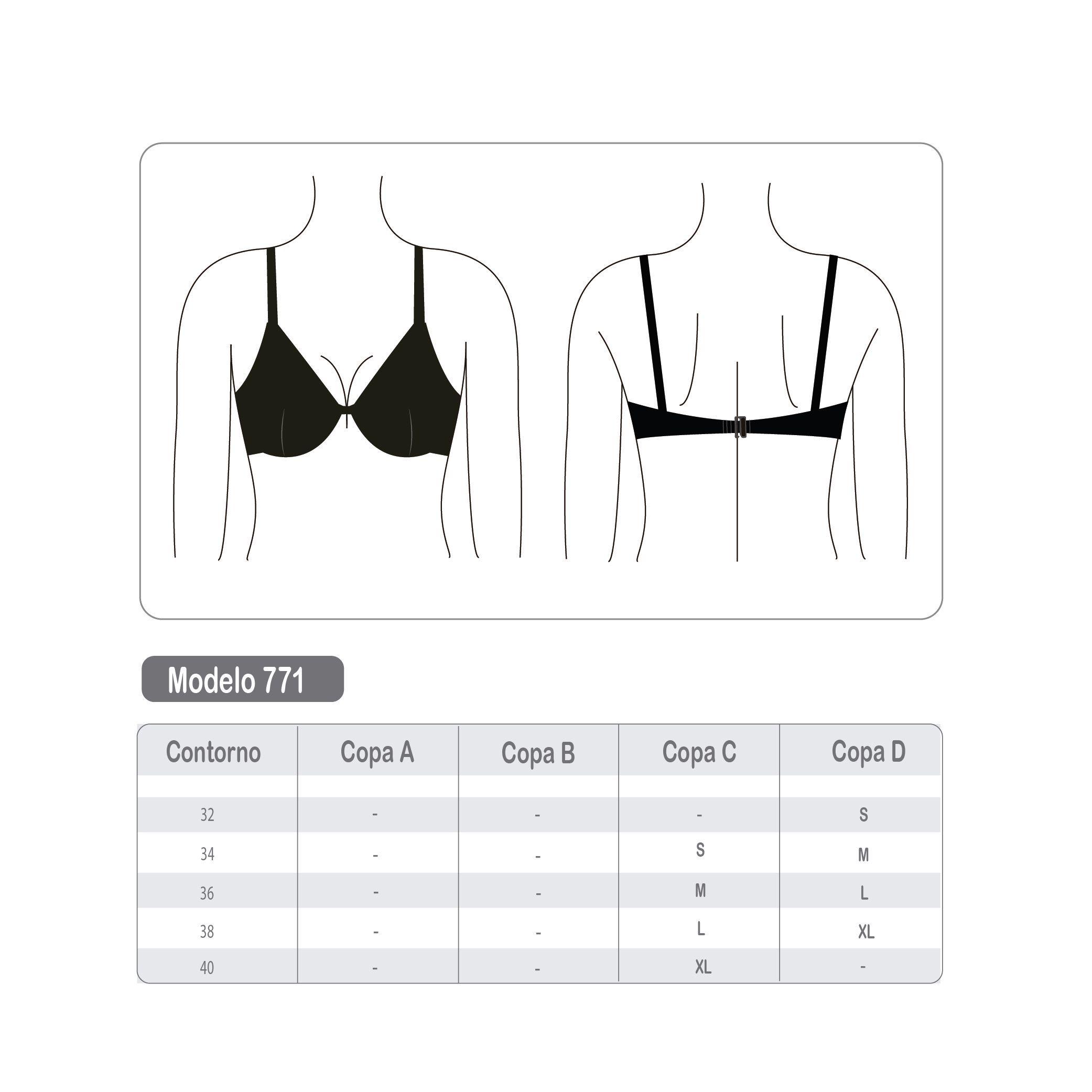 Bikini tipo sostén con barba negro-2