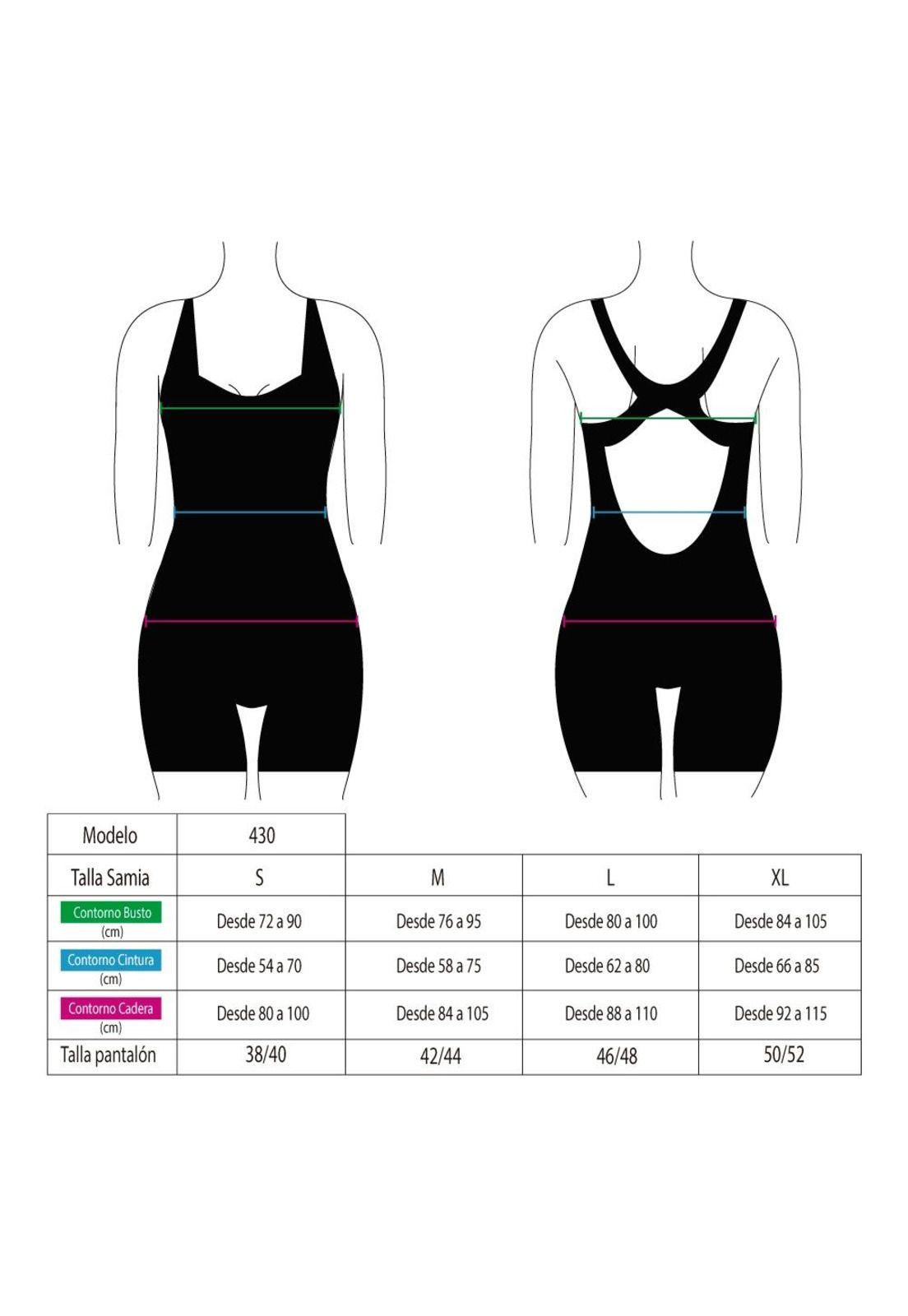 Traje de baño Deportivo pierna larga azul-1