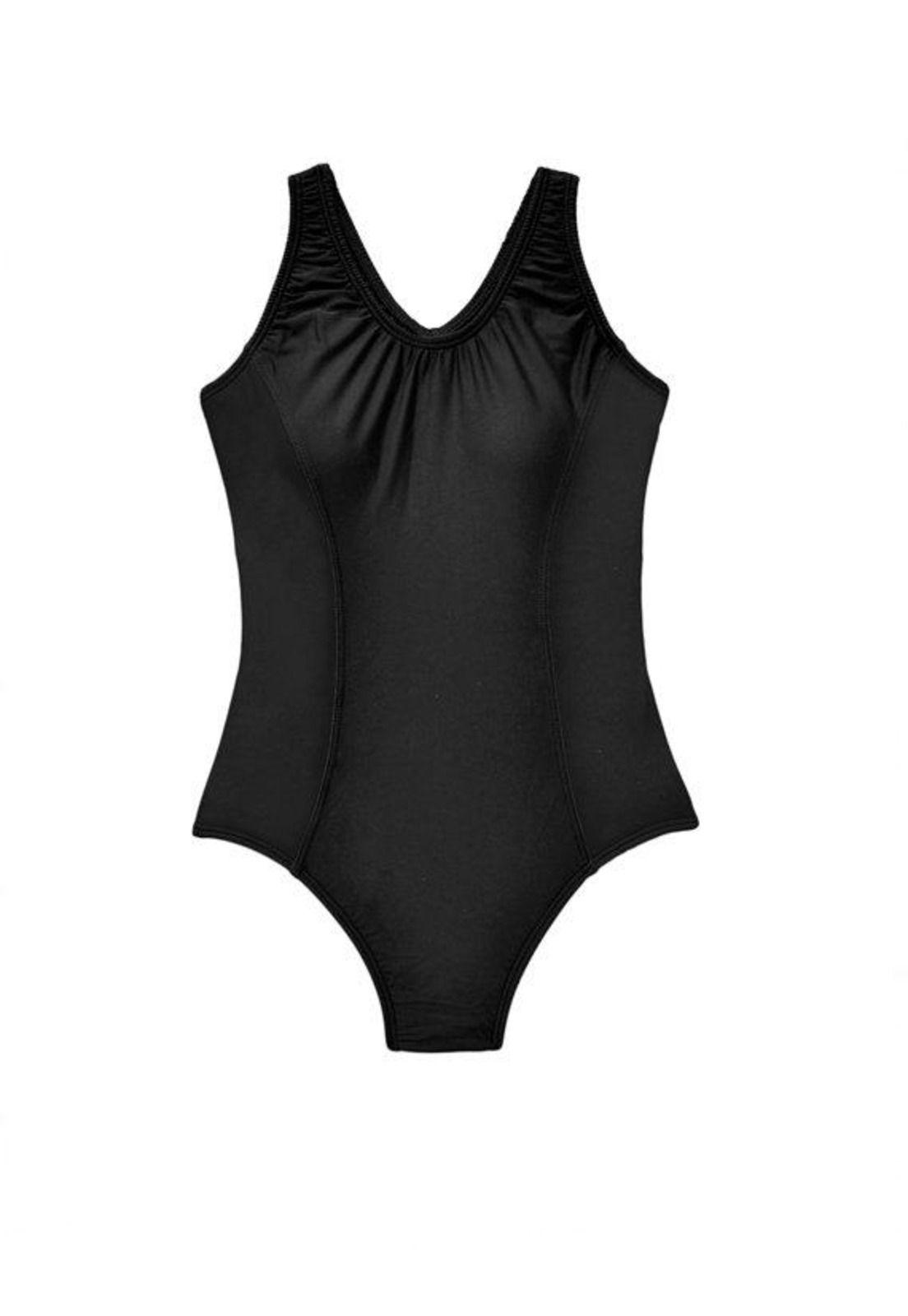 Traje de baño Deportivo para niña negro-0