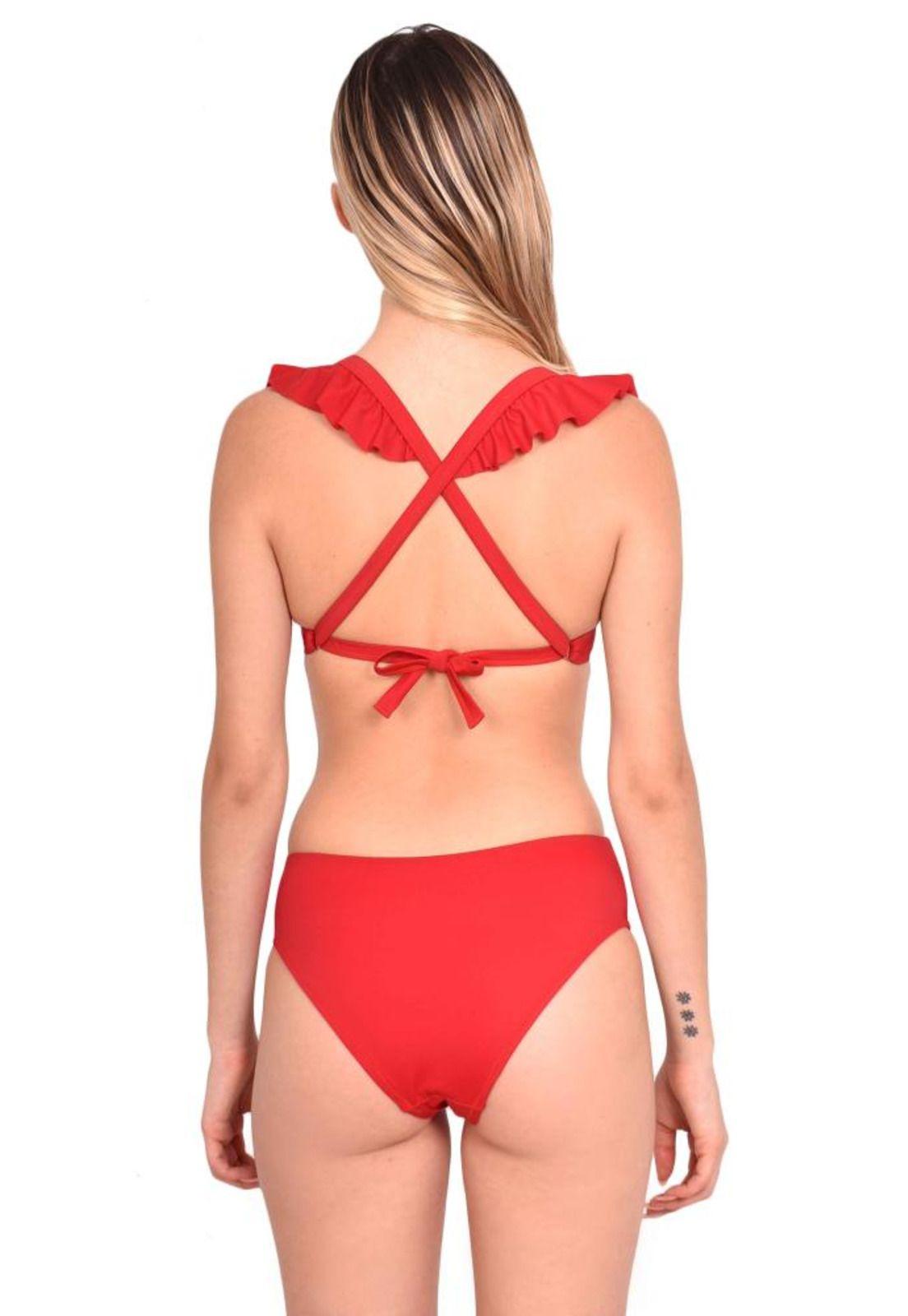 Trikini con vuelos rojo-1