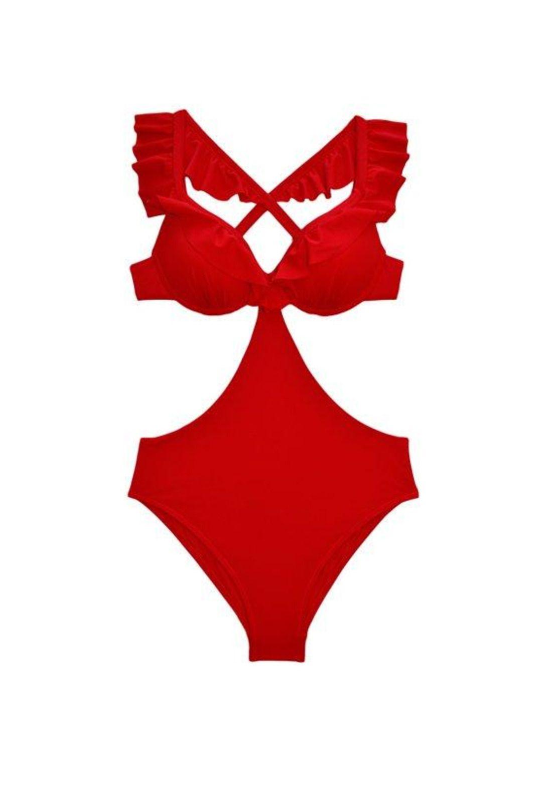 Trikini con vuelos rojo-2