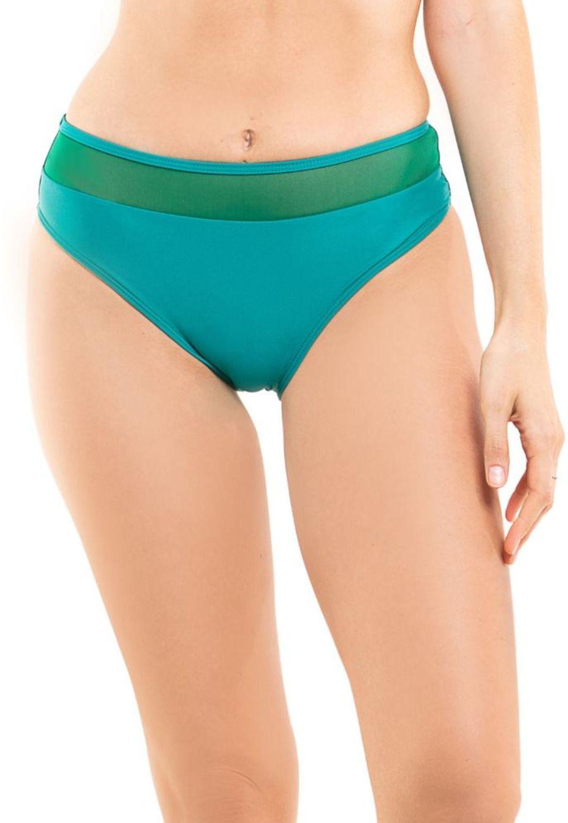 Bikini calzón con transparencia verde-0