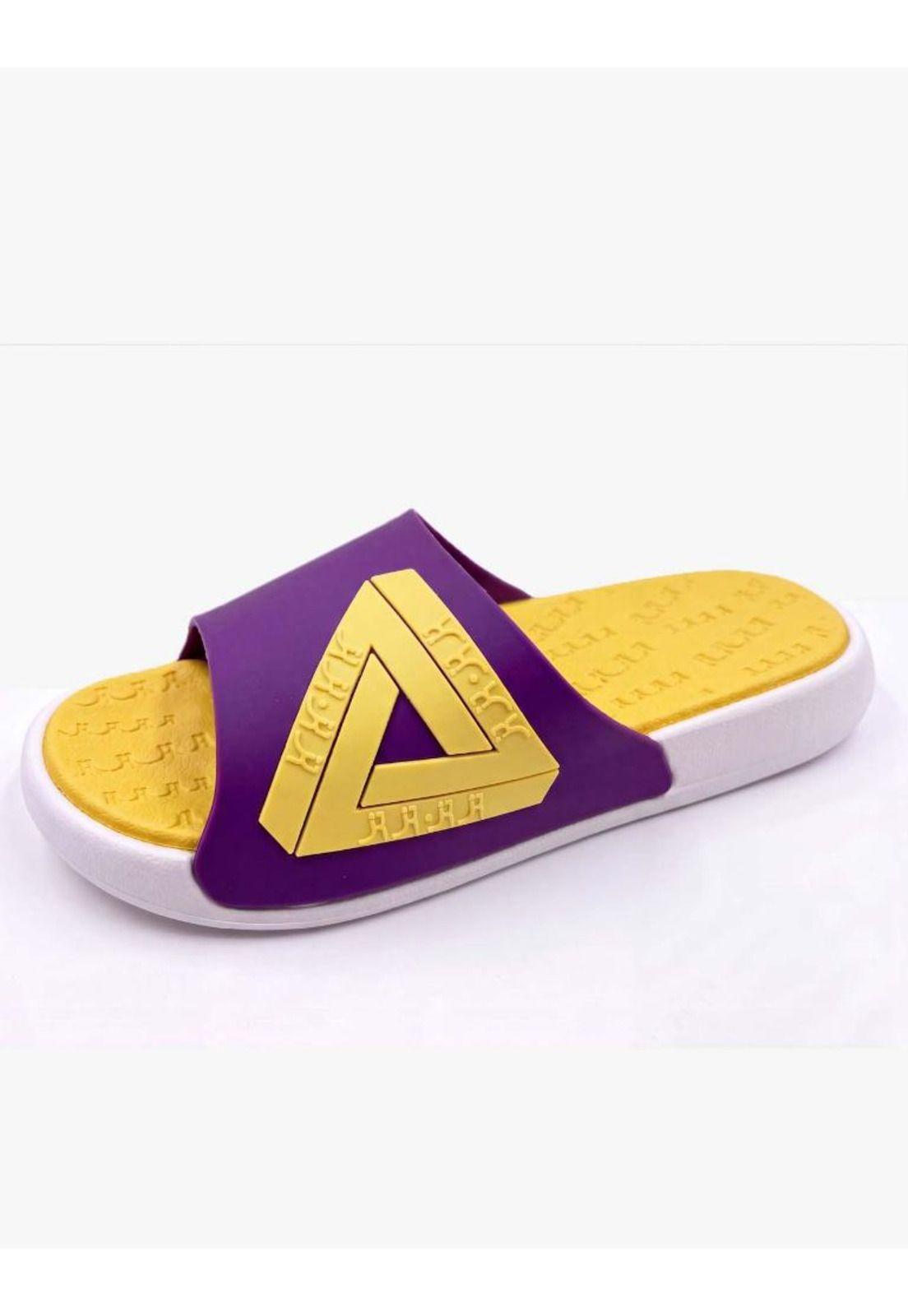 Sandalias Unisex de goma amarillo-0