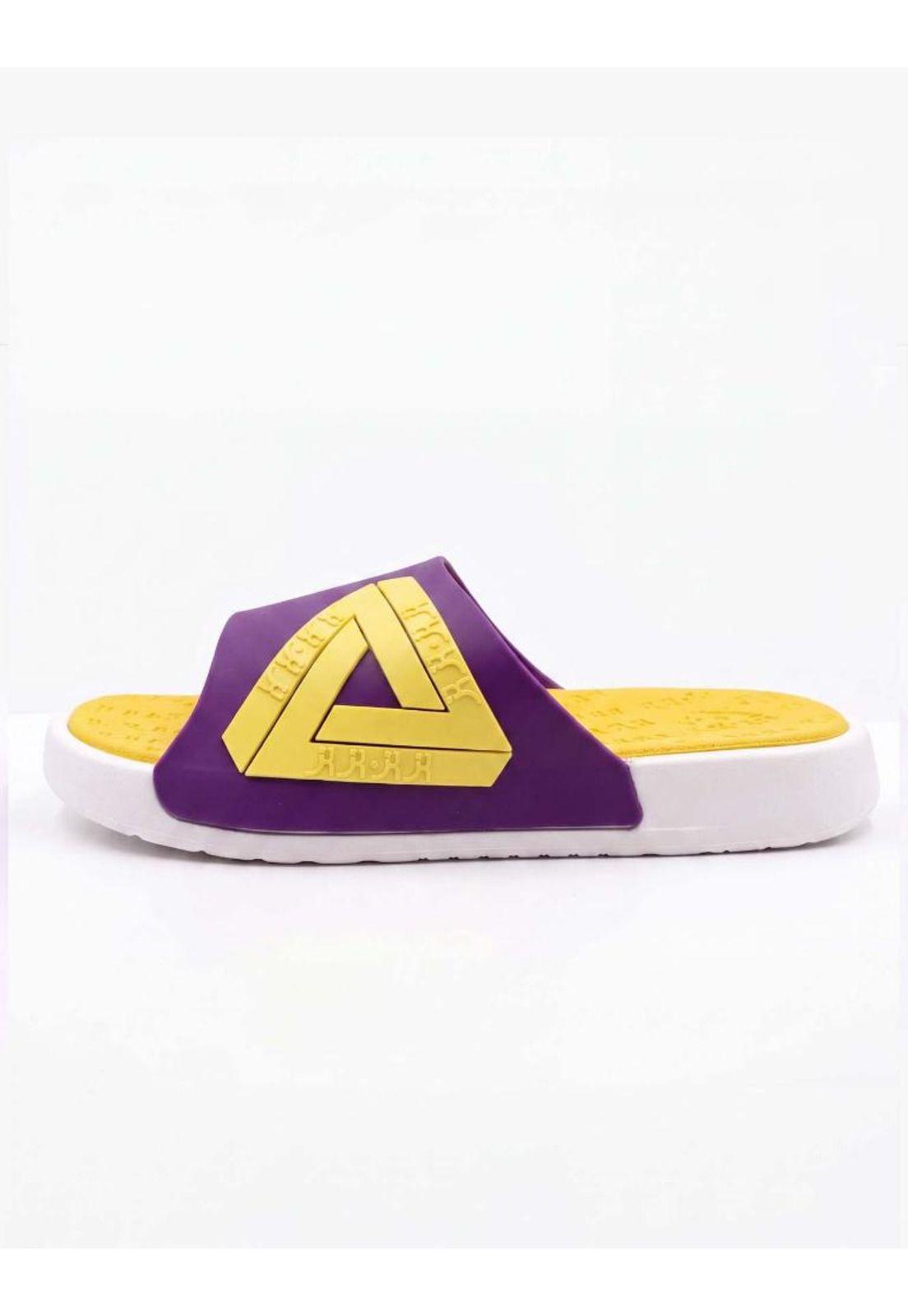 Sandalias Unisex de goma amarillo-1